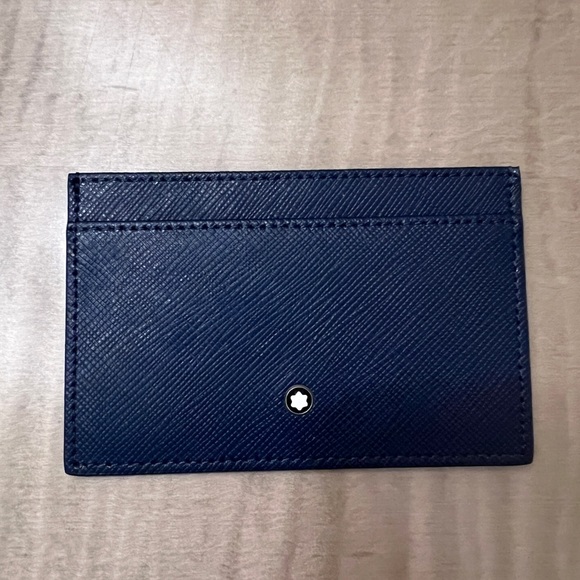 Mont Blanc navy cardholder - Picture 1 of 2